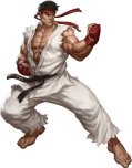 Ryu defendiendo 